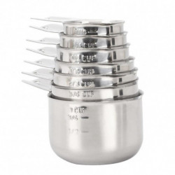 7pcsset Universal Kitchen Tool Measuring Spoon Stackable Weighing Powder Stainless Steel Easy Clean Accurate Cafe Home 7pcsset Universal Kitchen Tool Measuring Spoon Stackable Weighing Powder Stainless Steel Easy Clean Accurate Cafe Home