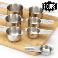 7pcsset Universal Kitchen Tool Measuring Spoon Stackable Weighing Powder Stainless Steel Easy Clean Accurate Cafe Home 7pcsset Universal Kitchen Tool Measuring Spoon Stackable Weighing Powder Stainless Steel Easy Clean Accurate Cafe Home