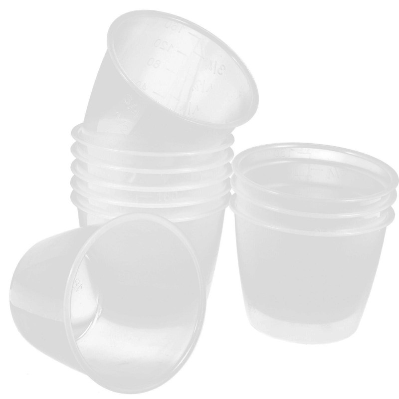 10 Pcs Food Grade Plastic Rice Measuring Cup Rice Cooker Measurement Tools for Dry and Liquid Ingredients (160ml)