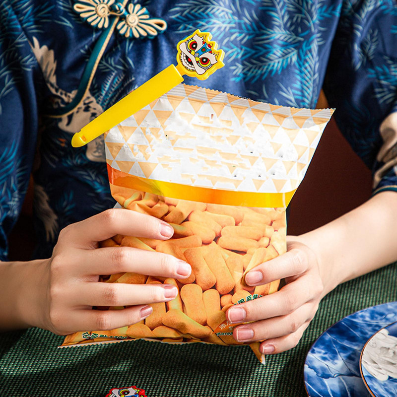 Cartoon Lucky For Cat Sealing Clip Portable Food Snack Bag Seal Clamps