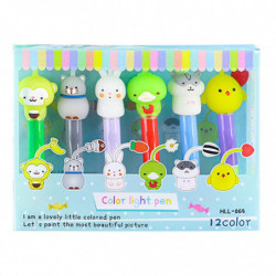 6 Pcs Cute Cartoon Highlighter Detachable Combinable Paint Pen For Students 6 Pcs Cute Cartoon Highlighter Detachable Combinable Paint Pen For Students