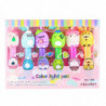 6 Pcs Cute Cartoon Highlighter Detachable Combinable Paint Pen For Students