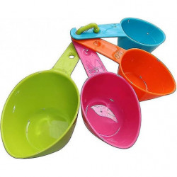4 Pcs Pet Food Measuring Cups Plastic Pet Food Measuring Cups for Dogs Cats Birds Kitchen Accessories (Random Color) 4 Pcs Pet Food Measuring Cups Plastic Pet Food Measuring Cups for Dogs Cats Birds Kitchen Accessories (Random Color)