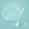 Portable Silicone Dog Cat Canned Lid 2-in-1food Sealer Spoon Pet Food Cover Bowl