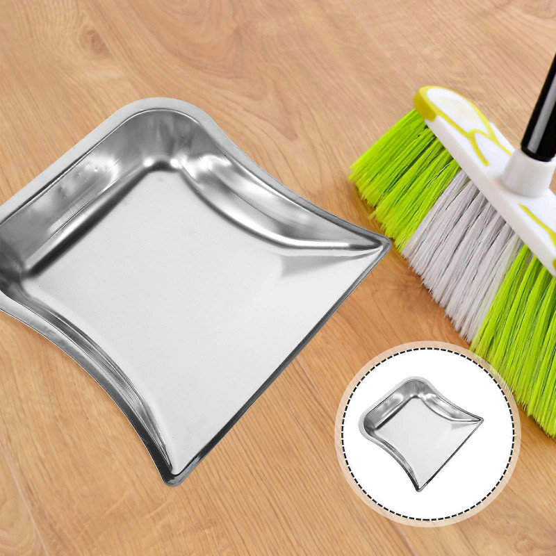 Household Trash Shovel Stainless Steel Litter Scoop Durable Dustpan Practical Cleaning Shovel