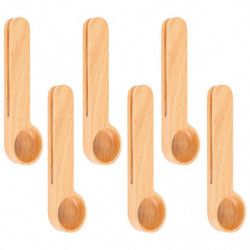 6 Pcs Scoop And Bag Clip,tablespoon Measuring Scoop, Bags Er,for Ground Bea 6 Pcs Scoop And Bag Clip,tablespoon Measuring Scoop, Bags Er,for Ground Bea