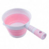 1pc home kitchen foldable water ladle simple hanging plastic water scoop