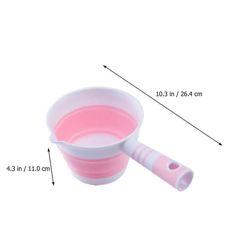 1pc home kitchen foldable water ladle simple hanging plastic water scoop