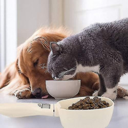 Pet Food Measuring Spoon Dog Food Measuring Cup, Digital Scale Spoon Removable Cup Feeding Bowl For Measuring Pet Food Pet Food Measuring Spoon Dog Food Measuring Cup, Digital Scale Spoon Removable Cup Feeding Bowl For Measuring Pet Food