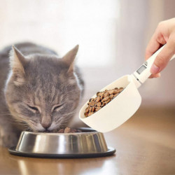 Pet Food Measuring Spoon Dog Food Measuring Cup, Digital Scale Spoon Removable Cup Feeding Bowl For Measuring Pet Food Pet Food Measuring Spoon Dog Food Measuring Cup, Digital Scale Spoon Removable Cup Feeding Bowl For Measuring Pet Food