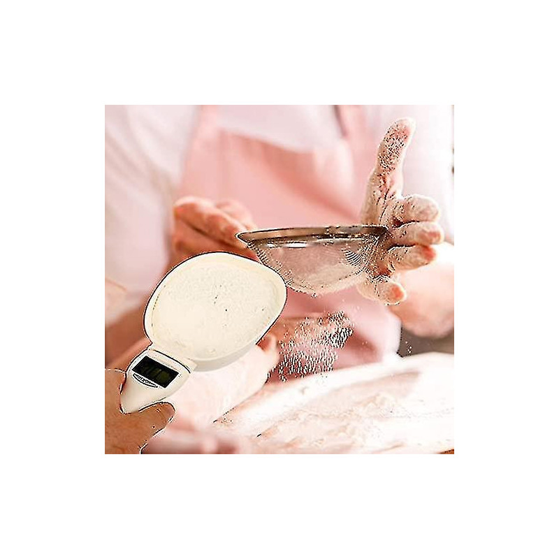 Pet Food Measuring Spoon Dog Food Measuring Cup, Digital Scale Spoon Removable Cup Feeding Bowl For Measuring Pet Food