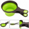 2 Piece Plastic Measuring Spoon Set, Foldable Food Scoop, Plastic Cat Food Scoop, For Cats Gift