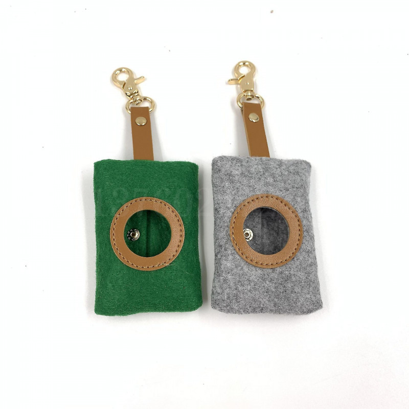 Portable Lightweight Dog Poop Bag Dispenser, 1 Piece, Green