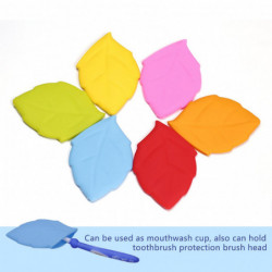 100ML Mouthwash Cup Foldable Non-slip Body Smooth Mouth Drop-resistant Leaf Shape Space-saving Travel Mouthwash [...]