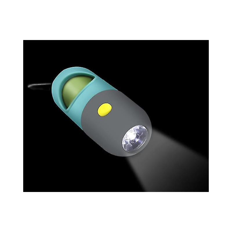 Distributeur de sacs à crottes pour chiens, porte-sacs à crottes avec lampe de poche à LED pour laisse, [...]