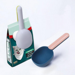 Pet Dog Cat Dry Food Spoon Feeding Scoop Scooper Shovel With Clip Pet Dog Cat Dry Food Spoon Feeding Scoop Scooper Shovel With Clip