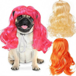 C Pet Wigs Cats and Dog Wigs Funny Cosplay Pet Headwear Dog Cats Wigs with Adjustable Elastic Bands C Pet Wigs Cats and Dog Wigs Funny Cosplay Pet Headwear Dog Cats Wigs with Adjustable Elastic Bands