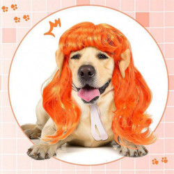 C Pet Wigs Cats and Dog Wigs Funny Cosplay Pet Headwear Dog Cats Wigs with Adjustable Elastic Bands C Pet Wigs Cats and Dog Wigs Funny Cosplay Pet Headwear Dog Cats Wigs with Adjustable Elastic Bands