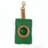 Portable Lightweight Dog Poop Bag Dispenser, 1 Piece, Green