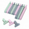 12pcs/set Sealing Clip Mini Home Kitchen Portable Snack Bag 3 Sizes Pp Universal