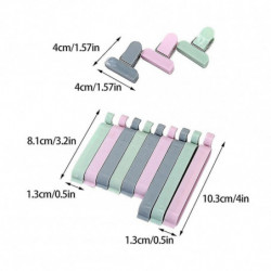 12pcs/set Sealing Clip Mini Home Kitchen Portable Snack Bag 3 Sizes Pp Universal 12pcs/set Sealing Clip Mini Home Kitchen Portable Snack Bag 3 Sizes Pp Universal