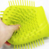 All Silicone Dual Purpose Foot-washing Massager Pet Cleaning Tool Paw Cup Size S Green