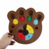 1pc Cute Puppy Multi-functional Interactive Food Treated Wooden Toy For Pet Dog Cat Paw