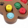 1pc Cute Puppy Multi-functional Interactive Food Treated Wooden Toy For Pet Dog Cat Paw
