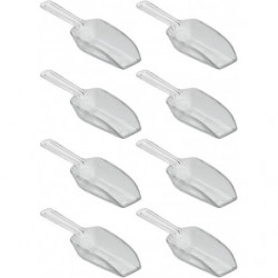 Measuring Scoop Set of 8, Small Measuring Spoons Made of Durable Plastic,Scoops for Sweets,Kitchen,Clear Measuring Scoop Set of 8, Small Measuring Spoons Made of Durable Plastic,Scoops for Sweets,Kitchen,Clear