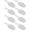 Measuring Scoop Set of 8, Small Measuring Spoons Made of Durable Plastic,Scoops for Sweets,Kitchen,Clear