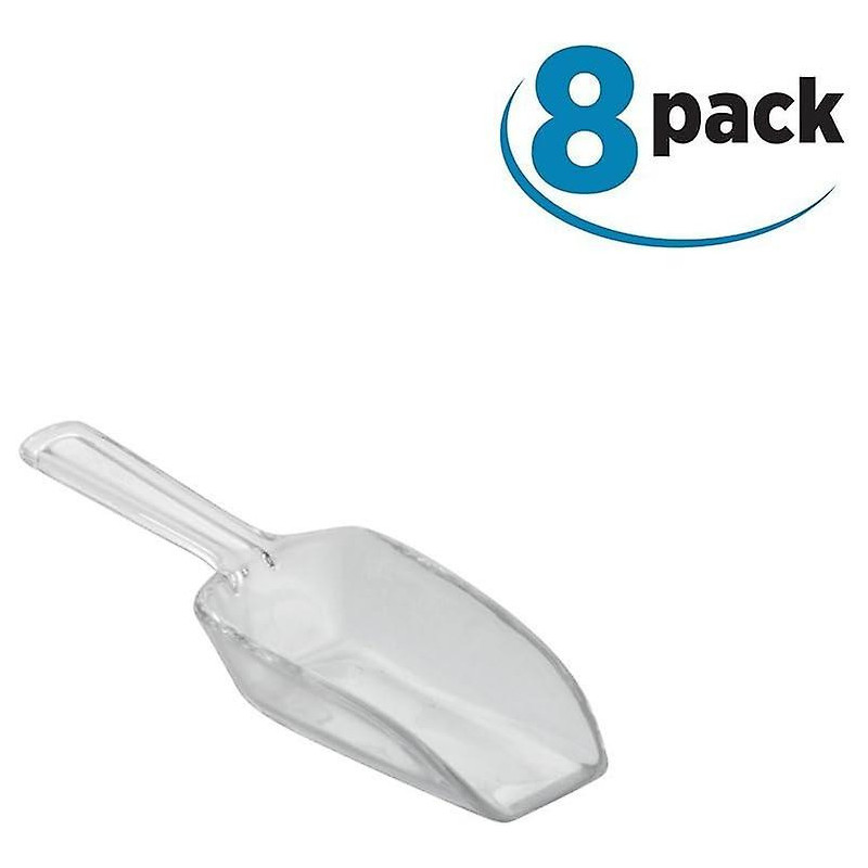 Measuring Scoop Set of 8, Small Measuring Spoons Made of Durable Plastic,Scoops for Sweets,Kitchen,Clear