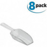 Measuring Scoop Set of 8, Small Measuring Spoons Made of Durable Plastic,Scoops for Sweets,Kitchen,Clear