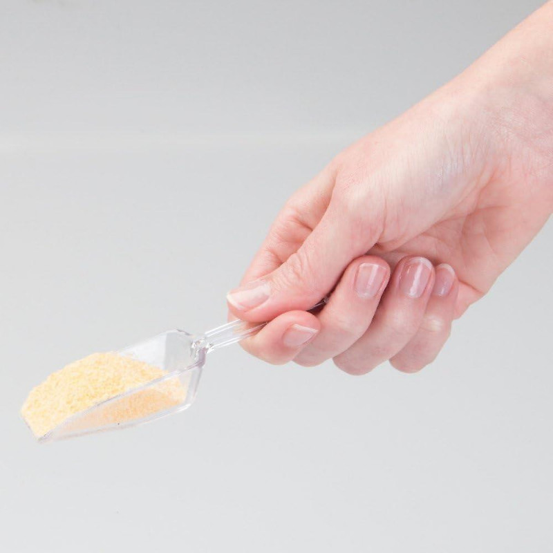 Measuring Scoop Set of 8, Small Measuring Spoons Made of Durable Plastic,Scoops for Sweets,Kitchen,Clear