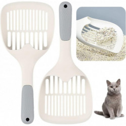 Pack of 2 Cat Shovel, Durable, Easy to Clean, Plastic Cats, Pets, Scoop with Long Handle Pack of 2 Cat Shovel, Durable, Easy to Clean, Plastic Cats, Pets, Scoop with Long Handle