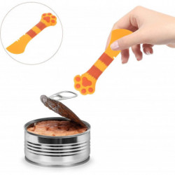 Pet Food Can Spoon Paw Shaped Food Pet Feeding Spoon Cartoon Pet Food Feeder (Pink ) Pet Food Can Spoon Paw Shaped Food Pet Feeding Spoon Cartoon Pet Food Feeder (Pink )