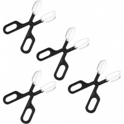 Pet Long Handle Grab Feeding Cleanup Clip Supplies (Black) 4 pcs Pet Long Handle Grab Feeding Cleanup Clip Supplies (Black) 4 pcs