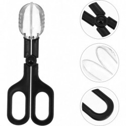 Pet Long Handle Grab Feeding Cleanup Clip Supplies (Black) 4 pcs Pet Long Handle Grab Feeding Cleanup Clip Supplies (Black) 4 pcs