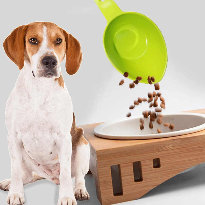 Cuillère à nourriture pour animaux de compagnie, tasses à nourriture pour chiens, tasses à mesurer en plastique et [...]