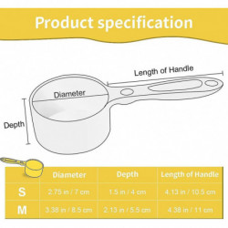 Sturdy Melamine Food Scoop for Dogs Cats Birds, Measuring Cup, Long Comfortable Handle 50g Orange Sturdy Melamine Food Scoop for Dogs Cats Birds, Measuring Cup, Long Comfortable Handle 50g Orange