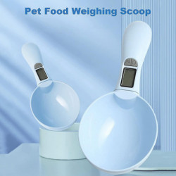 Animaux de compagnie Grain Scoop, Pet E-pesée et mesure Scoop, Digital Lcd Screen Measure Scoop, Portable Food [...]