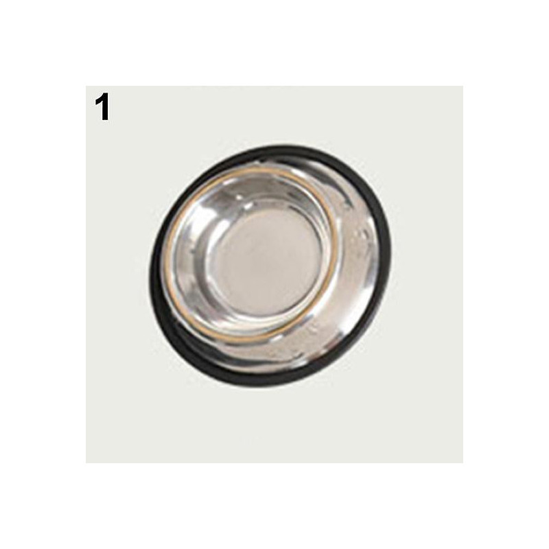 1 Pc Stainless Steel Durable Pet Dog Cat Feeding Food Non Slip Bowl Dish