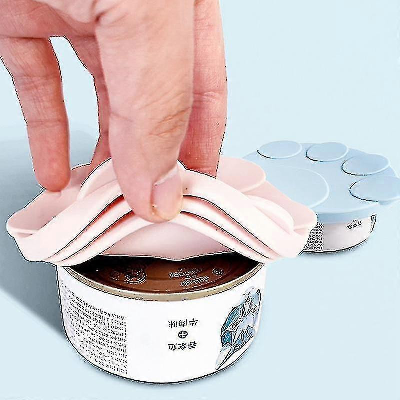 Dog Cat Canned Lid Silicone, 2-in-1 Pet Food Spoon Sealer Cover For Pet Feeding Can And Wet Food Storage