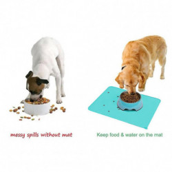 2pcs Waterproof Non Slip Feeding Silicone Dog Cat Dishwasher Safe Pet 2pcs Waterproof Non Slip Feeding Silicone Dog Cat Dishwasher Safe Pet