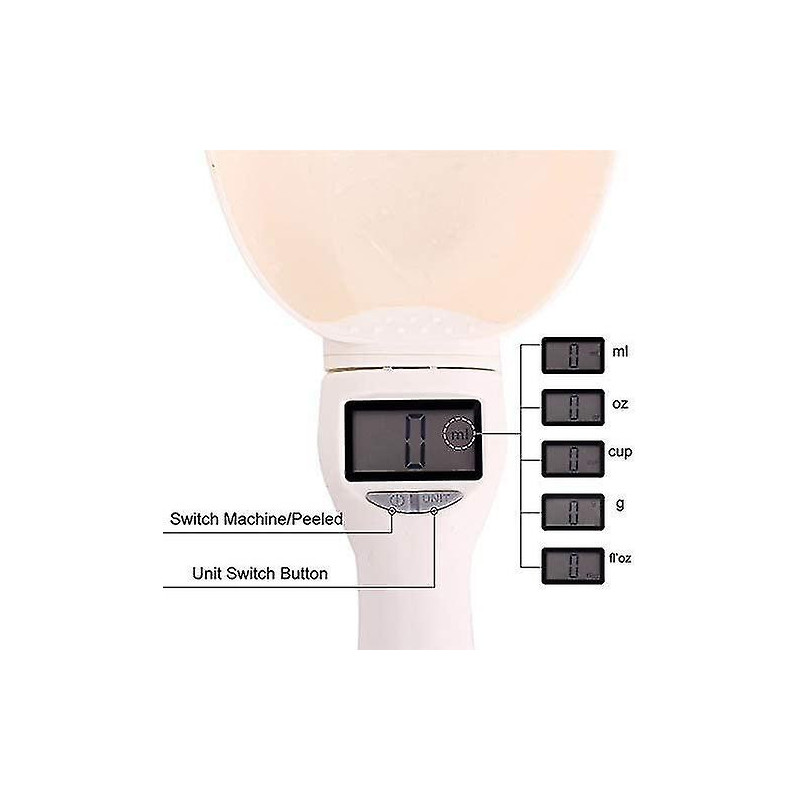 Tasse à mesurer de nourriture pour animaux de compagnie avec écran LED