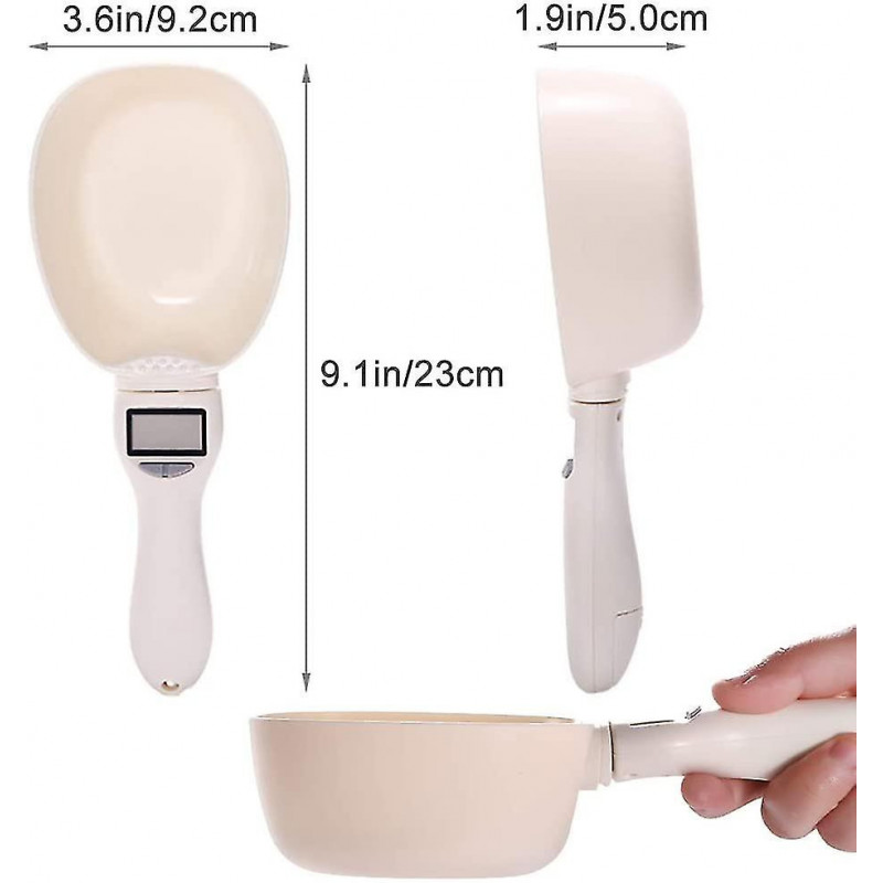 Tasse à mesurer de nourriture pour animaux de compagnie avec écran LED