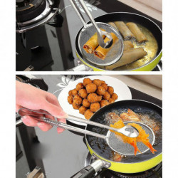 Multi-functional Filter Spoon With Clip Food Kitchen Oil-frying Bbq Filter Multi-functional Filter Spoon With Clip Food Kitchen Oil-frying Bbq Filter