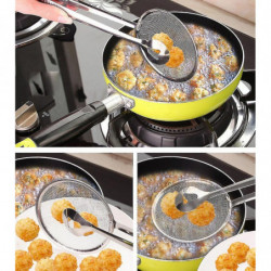 Multi-functional Filter Spoon With Clip Food Kitchen Oil-frying Bbq Filter Multi-functional Filter Spoon With Clip Food Kitchen Oil-frying Bbq Filter