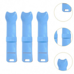 3Pcs Cat Strip Squeeze Spoon Holder Pet Supplies Cute for Puree Snack Blue 3Pcs Cat Strip Squeeze Spoon Holder Pet Supplies Cute for Puree Snack Blue