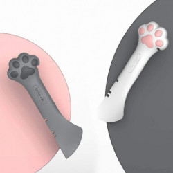 Pet Can Opener Multifuctional Small Pet Food Can Spoon Set/adorable Silicone Food Canned Spoon For Dogs2pcs,white Grey Pet Can Opener Multifuctional Small Pet Food Can Spoon Set/adorable Silicone Food Canned Spoon For Dogs2pcs,white Grey