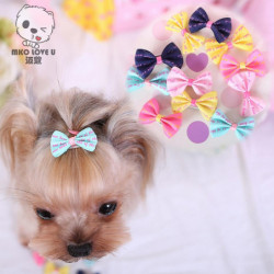QingHai 6 Pcs Dog Cat Puppy Hair Clips Hair Bow Tie Flower Bowknot Hairpin Pet Grooming QingHai 6 Pcs Dog Cat Puppy Hair Clips Hair Bow Tie Flower Bowknot Hairpin Pet Grooming